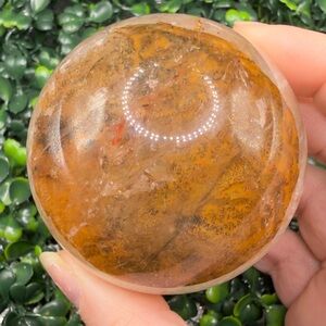 Incredible Dendritic Golden Healer Sphere with Rainbows 64mm